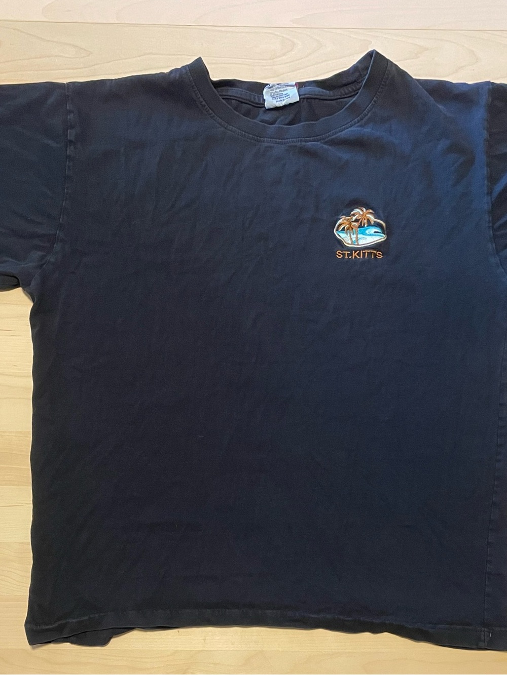 St. Kitts Short Sleeve Tee with Palm Island Embroidery